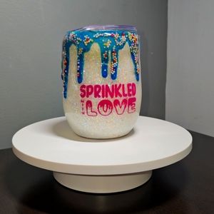 Hand crafted insulated12 oz wine tumber